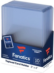 Fanatics - 108 pt Toploaders - 10 Thick Topload Holders